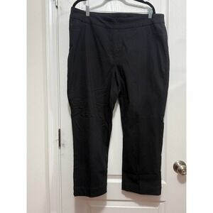 Soft‎ Surroundings Black Pull On Cropped Pants Womens 1X Lightweight Comfort